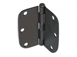 3"x3" 5/8 Radius Oil Rubbed Bronze Hinges
