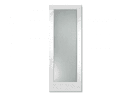 Primed French Doors - Diffused White Laminate with Ovalo sticking