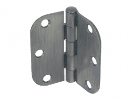 3"x3" 5/8 Radius Pewter Hinges