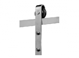 Silver Barn Door Track