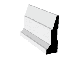 1 1/8" x 3 1/4" Bevel Step Backband Casing