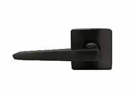 Livia Lever Matt Black with Square Rosette