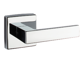 1948 Lever - Square Rosette - Polished Chrome