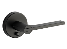 Arc Deco - Round Rosette - Matt Black