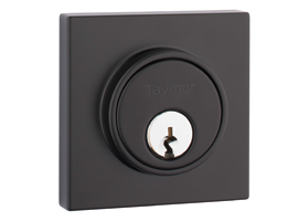 Square Deadbolt - Matt Black