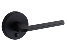Slip Stream - Round Rosette - Matt Black