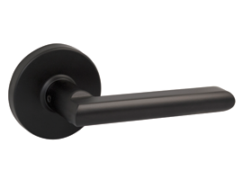 Vega Lever - Round Rosette Matt Black