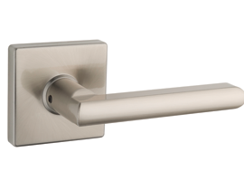Vega Lever - Square Rosette Satin Nickel