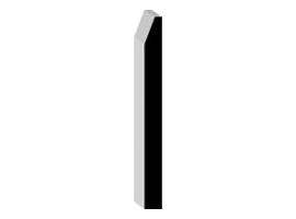 1/2 x 5 1/4" Bevel Baseboard